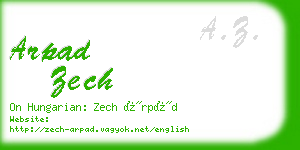 arpad zech business card